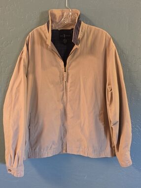 Daniel Cremieux Beige/Tan Lightweight Zip Jacket